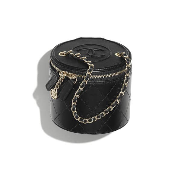 【シャネル】スモール ヴァニティー ケース CC ラウンド ブラックコピー AP2193 B05720 94305